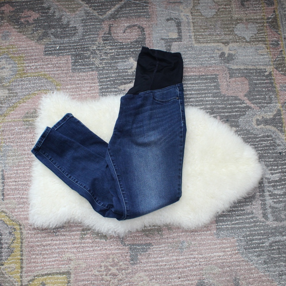 Isabel Maternity by Ingrid & Isabel Women's Skinny Jeans - Dark Blue and Black